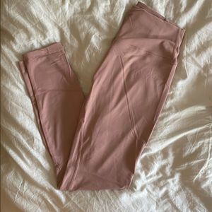 Light pink yoga pants